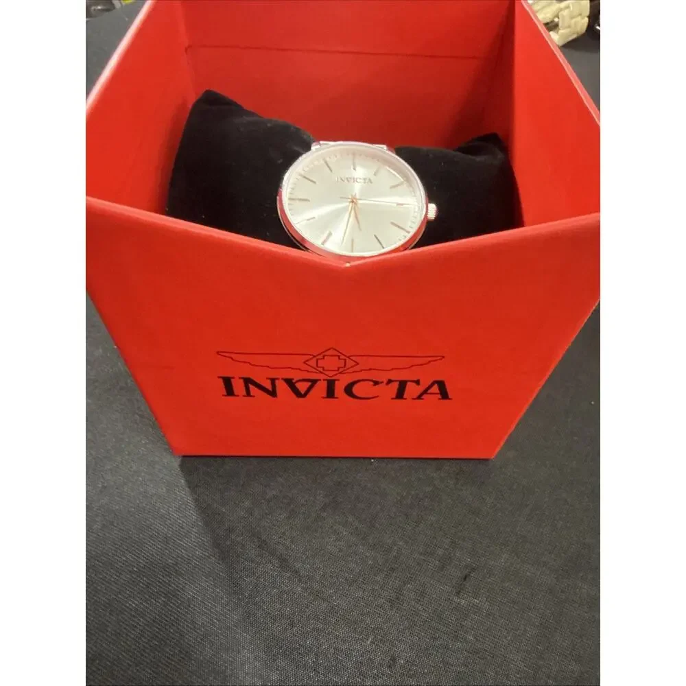 Invicta Angel 31068 New Battery 38mm Stainless Steel Silver Dial Steel Mesh Band